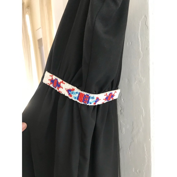 Dolce Vita Beaded Black Mini Dress - Picture 2 of 3